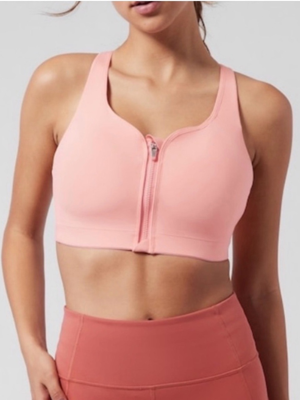Athleta Advance Front-Zip Sports Bra